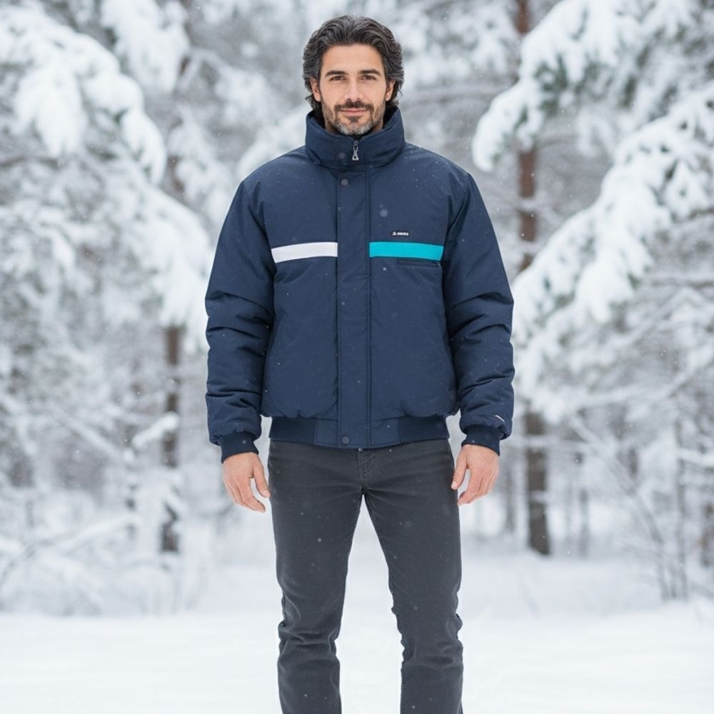 Gerry Weber Men's Navy and Teal Ski Jacket